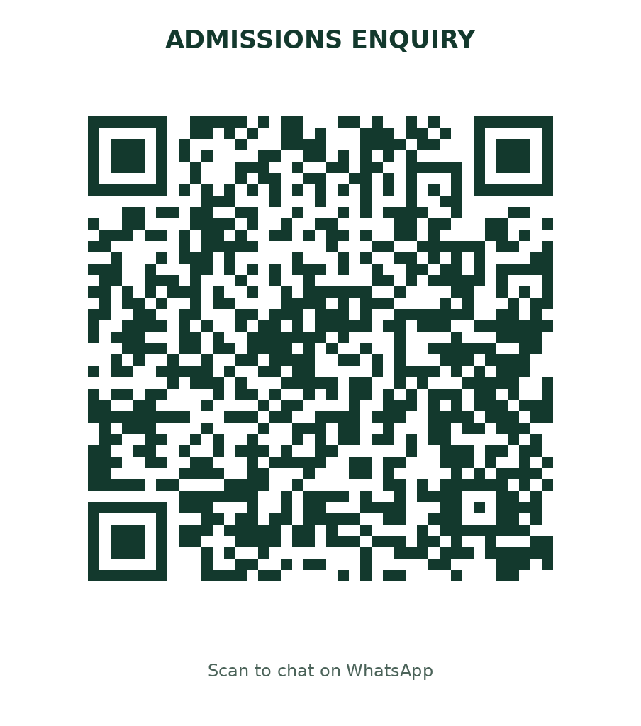 Admissions enquiry QR code